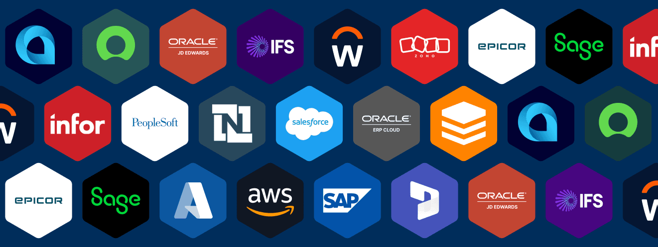 Enterprise systems supported by our data migration services