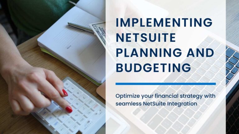 NetSuite Planning and Budgeting for Small Businesses