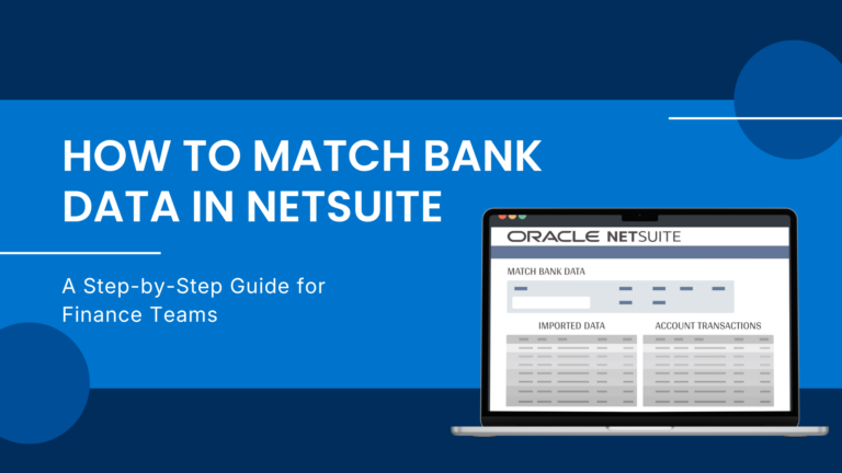 netsuite match bank data​