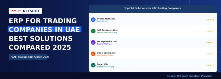 Best ERP for Trading Companies in UAE 2025 – Top 5 ERP solutions compared for UAE wholesale distribution by LST Consultancy